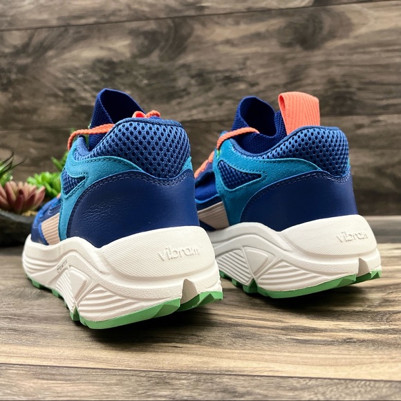 NIB Brandblack Aura 421BB Athletic Sneaker Running Shoes Blue Orange 8 39 - Picture 7 of 12